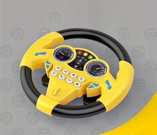 Image of Premium Kids Driving Steering Wheel Funny Interactive Driving Wheel with Music (Dy)