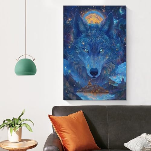 Cuadros modernos impresiones lienzo lobo decoracion dormitorio salon 50x75 4