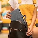 SKYDUE A5 Faux Leather Ring Binder, 6 Holes, Refillable, Budget Binder, Organizer for Office, School, Travel (Grey) - Image 6