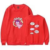 SKALSDVXC Nessa Barrett Merch - Sudadera unisex de manga larga para otoño y primavera (rojo, XXS), rosso, XXS