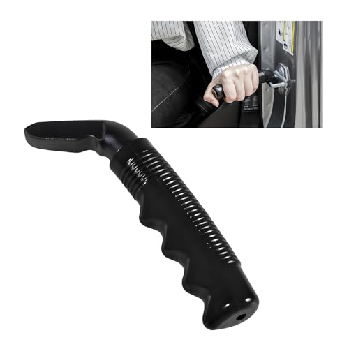 MTRPS Car Door Handle for Elderly, Multifunction Door Latch Auto Grab Bar Cane with Non-Slip Grip, Portable Vehicle Support Handle Assistive Device to Help Get Out, Car Accessories (Black)