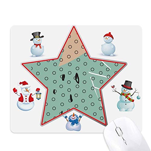 Tapis de souris dot abstract plantes art tendance bonhomme de neige