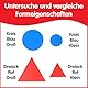 edxeducation Transparente Blöcke - Mini Glas Set mit 60 Stück - Farbenfrohe Plastikformen - Lichtkasten Zubehör - Sensorisches Spiel - Mathe Manipulativ für Kinder