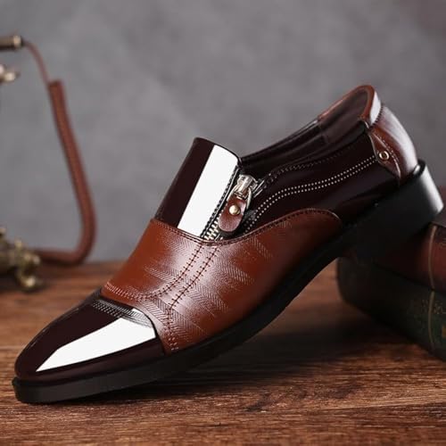 Classic Business Men's Dress Shoes, Slip-On Oxford Shoes for Men, Formal & Wedding Leather Shoes, Comfortable & Elegant2
