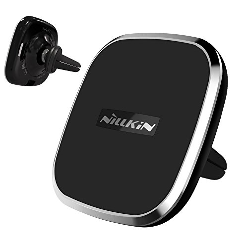 Nillkin 2 IN 1 Magnetic Air Vent Car Mount Holder and Qi Wireless Charger Charging Pad with 360 Rotation for iPhone 8/8Plus/X Galaxy S8/S8 Plus/S7/S7 Edge and Other Qi-enabled Devices