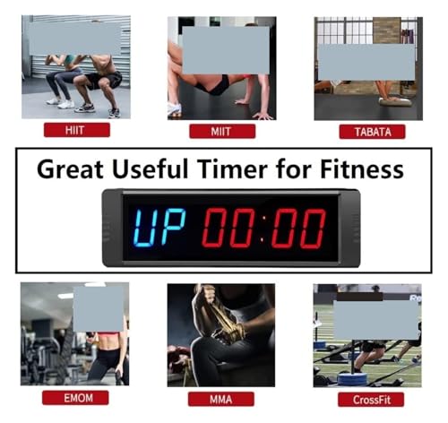 Cronómetro digital para gimnasio con control remoto y Bluetooth miniatura 3