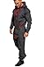 Produktbild Amaci&Sons Herren Overall Jumpsuit Jogging Onesie Trainingsanzug Camouflage 3004 Anthrazit/Rot 3XL