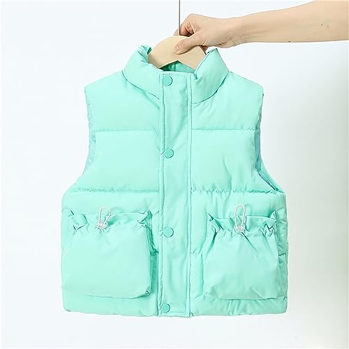 Toddler Boys Vest Corduroy Jacket with Pockets Baby Girl Sleeveless Stand Collar Waistcoat Kids Winter2