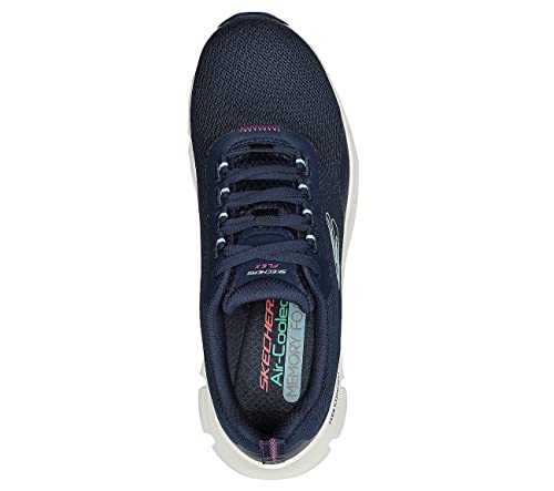 Skechers Women's Flex Comfort Sneakers, Navy/Purple, 6.5 M2