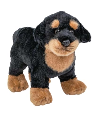 Teddys Rothenburg Kuscheltier Hund Rottweiler 18 cm stehend Plüschhund...