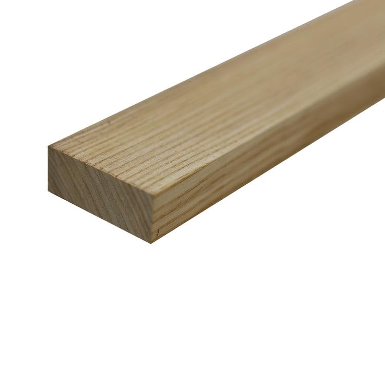 Pack of 4,Whit Ash Lumber Board - 3/4" x 2" (3/4" x 2" x 16")