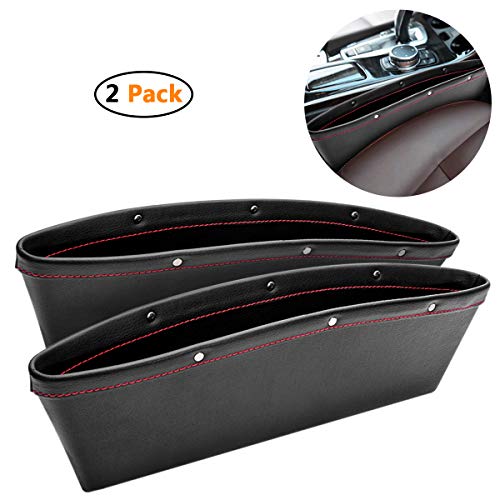 Preisvergleich Produktbild Autositz-Seitentasche,Autotaschen-Auf... Wasserdichte Lücke Aufbewahrungsbox Auto Rand Box Autositz Spacer Aufbewahrungsbox Auslaufsicher Handschuhfach Autozubehör (2er Set)