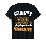 Herren Eisenbahn Modelleisenbahn Modellbau T-Shirt