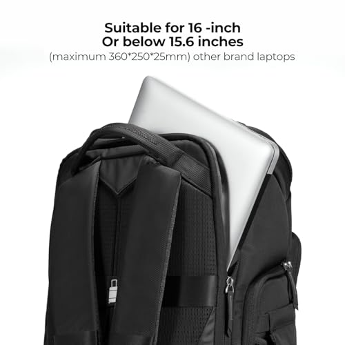 K&F Concept Camera Bag, Stylish, Camera Backpack, 2 Air Chambers, 6.5 gal (20 L), Large Capacity, Rain Cover Included, Photography Bag, Waterproof, Holds SLR/DSLR Cameras, Lenses, 16-inch PCs, Tripods