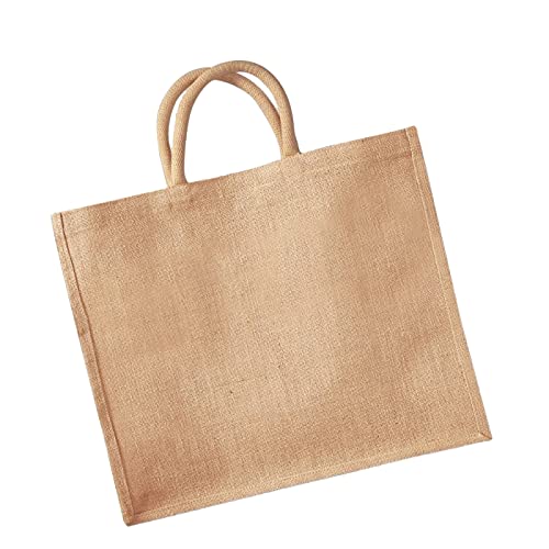 Westford Mill Jumbo Jute Shopper Bag (29 Litres) (Pack Of 2)