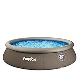 Funsicle 12' x 30' Quickset Designer Above Ground Pool & Pump, Double Rattan, Age 6 & up