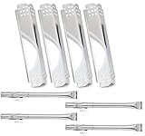 Gloryshine Grill Burner Tube and Heat Plates Shield Tent Replacement Parts for Nexgrill 5 Burner 720-0888, 720-0888N, Home Depot Nexgrill 720-0830H