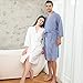 Dspvbmmzx Womens Lightweight Bathrobe Soft Waffle Dressing Gowns with Pockets Belt Sleepwear for All Seasons Birthday Gift Party Nightwear Robes White XL