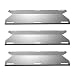 YIHAM KS745 BBQ Heat Shields for Jenn-air Grill Parts, Grill Heat Tent Heat Plate Replacement, Burner Cover for Nexgrill, Glen Canyon Gas Grills, 17 3/4 inch x 6 3/8 inch, Stainless Steel, Set of 3