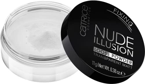 Catrice Nude Illusion Loose Powder, puder, przezroczysty, matowy, do skóry mieszanej, długotrwały, matujący, wegański, bez nanocząsteczek, bez perfum (11 g)