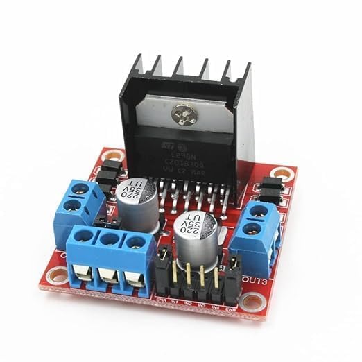 Image of L298N 2A Based Motor Driver Controller Board Module For DC & Stepper Motors-LED Indicator