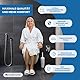 Mobiclinic®, Toilettensitzerhöhung mit deckel, 10 cm, Titán, Toilettenlift für erwachsene, Ältere und behinderte menschen, Anpassungsfähiger, Weiß