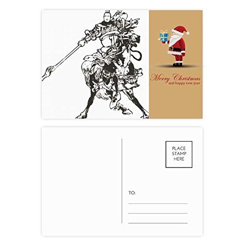 Cartes postales chinoises Père Noël The Romance pour décorer vos cadeaux de Noël créatifs