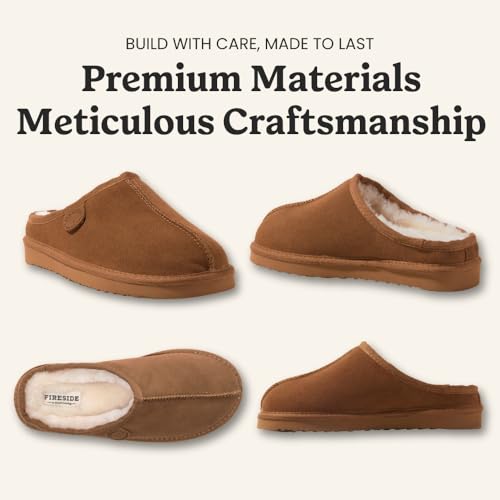 Image of Fireside by Dearfoams Men's Grafton Shearling Indoor /Outdoor Clog