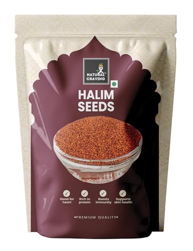 Image of Natural Craving Halim Seeds 900g | Aliv Seeds | Garden Cress Seeds for Eating | Rich in Omega-3, Iron & Fibre | Supports Hair Growth & Immunity | Raw Natural Superfood