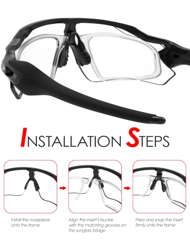 Image of Insert Clip-On Lenses Carrier for Oakley Radar Path(AF) /Pace /Pitch /Range /XL /Path Vented Series, Adaptor Lens Carrier