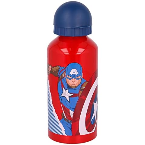 Botella de aluminio para niños reutilizable de Los Vengadores Cover