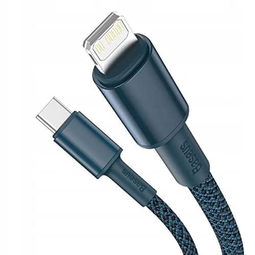 Cabo Reforçado Lightning/USB-C 20W, Baseus, 5839, Azul 1M