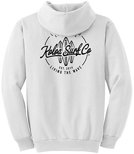 Koloa Surf Mens Laguna Boards Logo Pullover Hoodie in Sizes Small-5X-Large