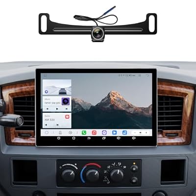 11.5''Car Radio for Dodge Ram Pickup 1500 2500 3500 Stereo 2006-2008 with Wireless CarPlay & Android Auto/Android 13 /5G WiFi/TouchScreen/FM/AM/4GB RAM + 64GB ROM