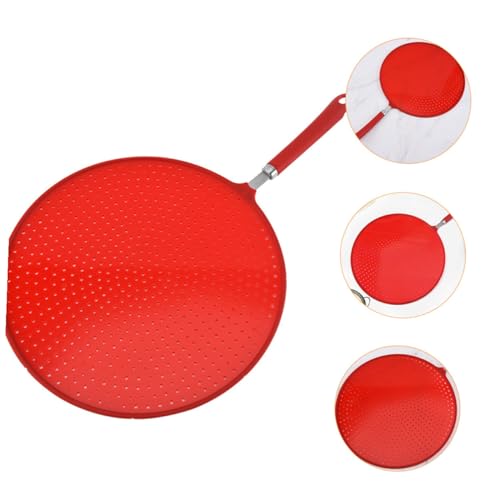 Plaque de cuisson anti-éclaboussures silicone et tamis de drainage pour cuisine propre