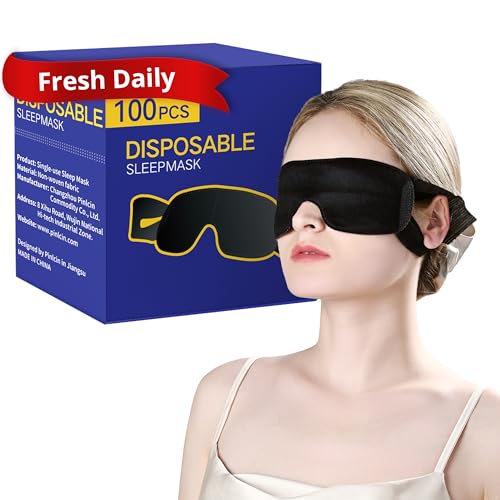 CROUVM Pack of 100 Disposable Sleep Eye Mask for Men