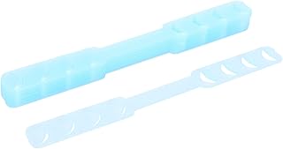 Begchy 10 unidades de hebilla de fijación antideslizante para mascarilla, gancho para la oreja, escalones ajustables, accesorios de extensión de cinta, color azul