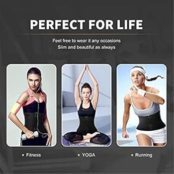 mezzuno - Taille Trimmer met Sauna Effect • Verstelbare Waist Trainer Sweat Belt voor Mannen en Vrouwen • Buiktrainer voor Gewichtsverlies • Roze L-XL