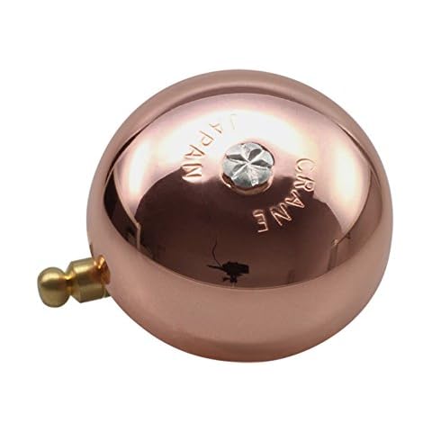 Crane Bell Karen Brass Bicycle Bell with Steel Band Mount - Copper, 5.0 cm Cover