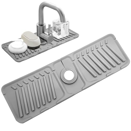 La mejor selección de Accesorios para tarja - 5 favoritos. 43 Tapete de Silicona para Fregadero de Cocina Protector Contra Salpicaduras Antideslizante Almohadilla de Silicona para Grifo de Drenaje Automático Tapete de Secado para Encimera de...