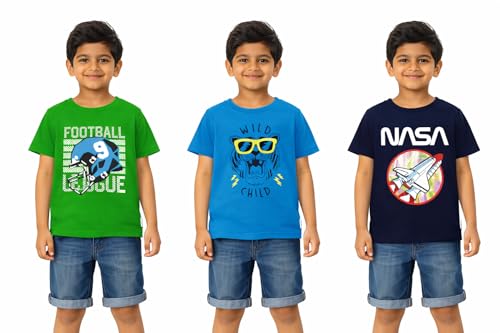 Image of NammaBaby Baby Boys Cotton Regular Fit T-Shirt