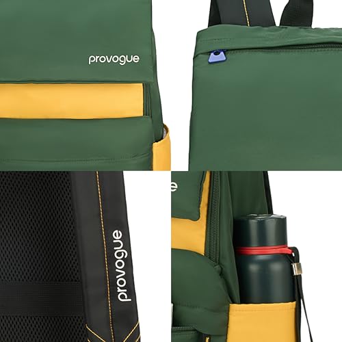 Image of Provogue Plyn 24 litres everyday backpack bag for man with 15.6 inch laptop compartment, stylish contemporary daily use college, office & outdoor backpack bags for women with organiser