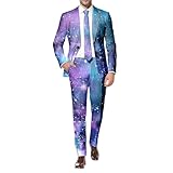 Generisch Herren Jumpsuit Jogger, Kapuzenpullover Strampelanzug 3D Printed Onepiece Sweatshirt...