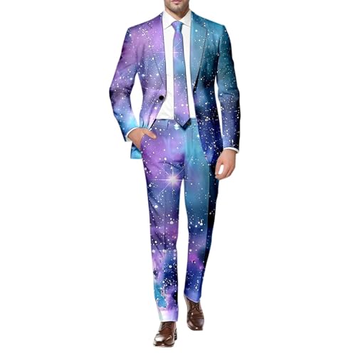 Ensemble veste et pantalon galaxie homme chic pour briller en soirée