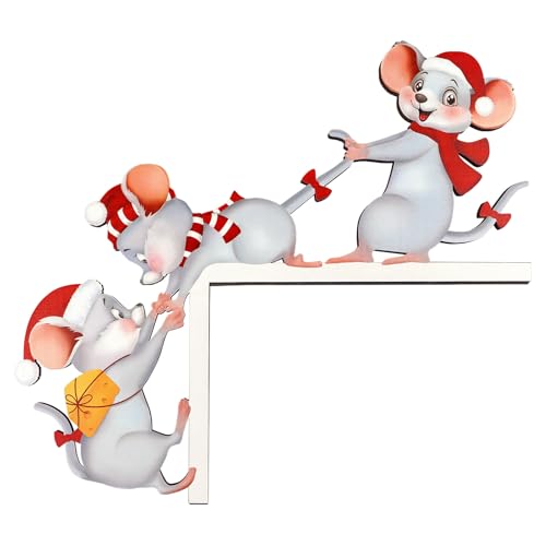 Türrahmen Weihnachtsdeko mit Klebeband Weihnachten Elch...