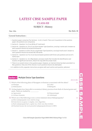 Image of Arihant i-Succeed CBSE Sample Question Papers 2026 History Class 12 | 15 Sample Question Papers | Rapid Revision Sheets | 3 Stages of Sample Papers | ... on CBSE Sample Paper | Engliah Medium