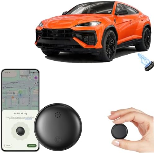 Traceur GPS pour véhicules, Compatible avec l’app Google Find Hub...