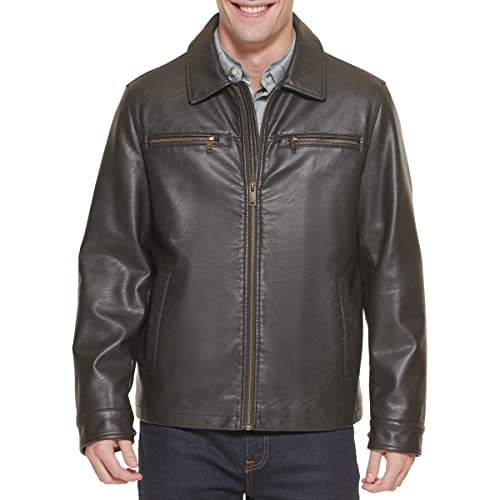 Image of DOCKERS Men's James Faux Leather Jacket (Regular, Big & Tall Sizes)