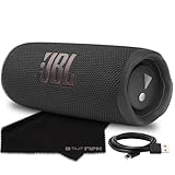 JBL Flip 6 Portable Bluetooth Wireless Speaker, IP67 Waterproof and Dustproof Built-in Battery - Black - Boomph's Comprehensive Ultimate Performance Cloth Solution for Your On-The-Go Sound Experience
