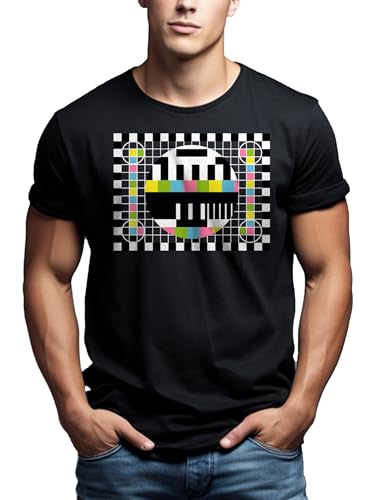 MAKAYA Maglietta Sheldon Testscreen T-Shirt Divertenti Theory Nerd Nera M
